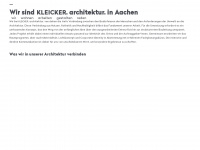 kleicker-architektur.de Webseite Vorschau