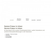 alegra-hair.ch Webseite Vorschau