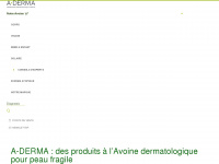aderma.fr Webseite Vorschau