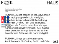 funkhaus-ost.de Webseite Vorschau