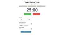 online-timer.net Webseite Vorschau