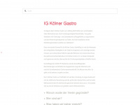 ig-koelner-gastro.de Webseite Vorschau