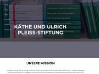 kaethe-und-ulrich-pleiss-stiftung.de Webseite Vorschau