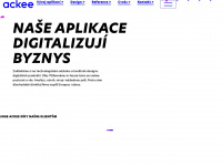 ackee.cz Webseite Vorschau
