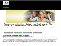 autoschluesselstuttgart.de Webseite Vorschau