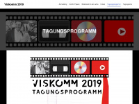 viskomm2019.ch Webseite Vorschau