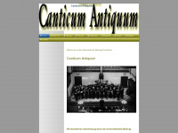 canticum-antiquum.com Webseite Vorschau