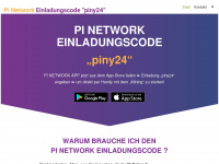 pi-network-einladungscode.de Webseite Vorschau