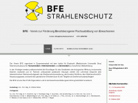 bfe-strahlenschutz.at Webseite Vorschau
