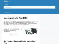 massagepistole-test.de Webseite Vorschau