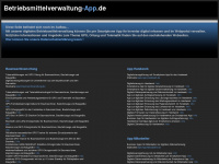 betriebsmittelverwaltung-app.de Webseite Vorschau