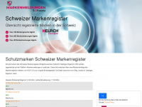markenmeldungen.ch Webseite Vorschau