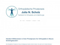 orthopraxis-scholz.de Webseite Vorschau