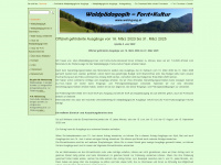 wald-gang.at Webseite Vorschau