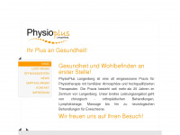 physiopluslangenberg.jimdo.com Webseite Vorschau