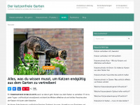 katzenfreier-garten.com Webseite Vorschau
