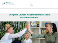 dassahnehaeubchen-franchise.de Webseite Vorschau