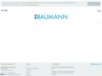 baumann-springs.com Webseite Vorschau