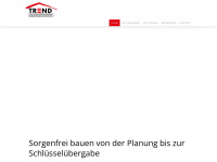 trend-wohnbau.com Webseite Vorschau