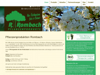 baumschule-rombach.de Webseite Vorschau