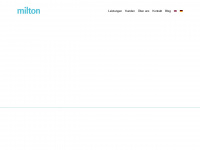 milton-digital.com Webseite Vorschau