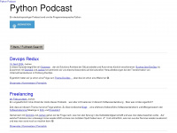 python-podcast.de Webseite Vorschau