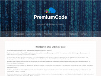 premiumcode.de Webseite Vorschau