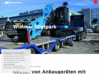 wimmer-mietpark.at Webseite Vorschau