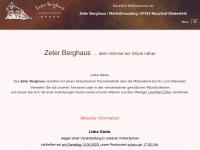 zeter-berghaus.com Webseite Vorschau