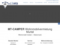 mt-camper.at Webseite Vorschau