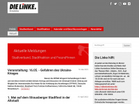 dielinke-strausberg.de Webseite Vorschau