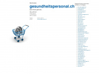 gesundheitspersonal.ch Webseite Vorschau