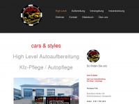 cars-and-styles.de Webseite Vorschau