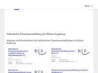 keb-bistum-augsburg.de Webseite Vorschau