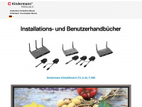 kindermann-manuals.com Webseite Vorschau