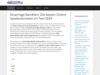 einarmigebanditen.de Webseite Vorschau