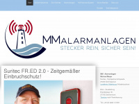 mm-alarmanlagen.de Webseite Vorschau