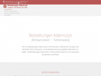 bestattungen-adamczyk.de Webseite Vorschau