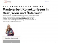 korrektur-service.at Webseite Vorschau