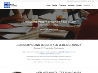 requirementsengineeringcamp.com Webseite Vorschau