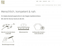 santschi-bestattungen.ch Webseite Vorschau