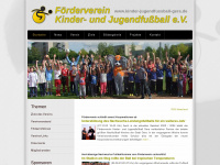 kinder-jugendfussball-gera.de Webseite Vorschau
