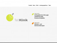 tellklinik.ch Webseite Vorschau