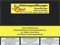 haushaltsaufloesungen-hof-selb.de Webseite Vorschau