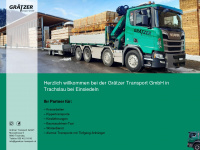 graetzer-transport.ch Webseite Vorschau