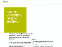 seidler-coaching.com Webseite Vorschau