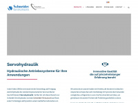 schneider-servohydraulics.com Webseite Vorschau