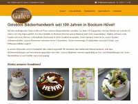 baeckerei-galen.de Webseite Vorschau