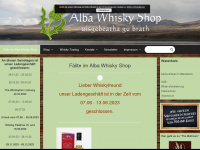 alba-whisky.de Webseite Vorschau