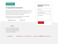 buerkisicherheitstechnik.ch Webseite Vorschau